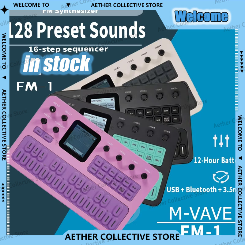 Midi Controller Pad - جهاز M-Vave Fm-1 المحمول لصنع الموسيقى