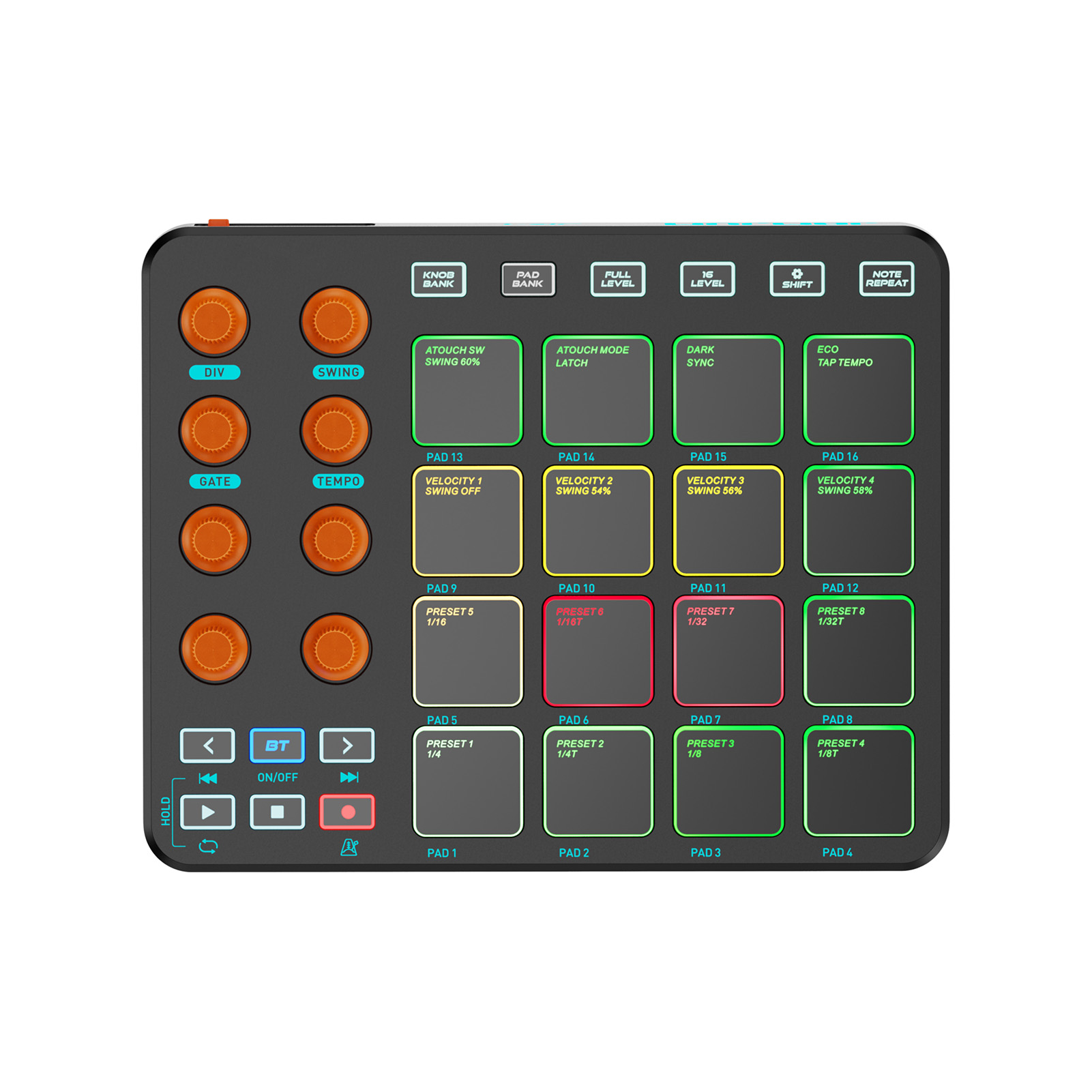 Midi Controller Pad - وحدة تحكم MIDI لوحة مفاتيح MIDI
